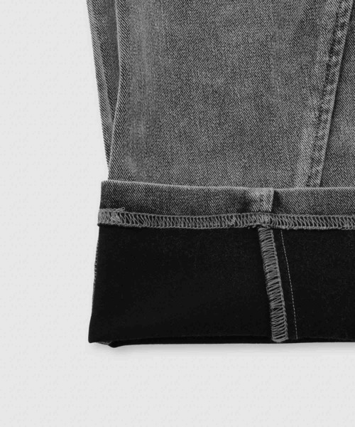 NAVY(ネイビー)の「【NAVY SARARI /ネイビー サラリ】 キッズ ニットデニム バレルレッグパンツ 冷感 ストレッチ性(デニムパンツ・キッズ・グレー/ブルー・130cm/140cm/150cm/160cm)」の6枚目の写真