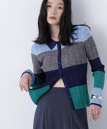 N.（N. Natural Beauty Basic） | マルチカラーニットカーディガン(カーディガン/ボレロ)