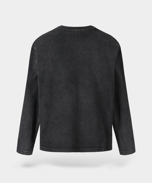BIRBANTE(ビルバンテ)の「ガーメントウォッシングロゴロングスリーブTシャツ(Tシャツ/カットソー・メンズ・チャコール・MEDIUM/LARGE/X-LARGE)」の3枚目の写真