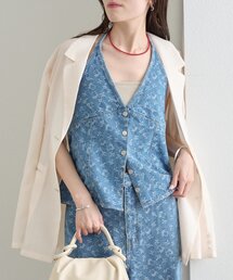 mystic | フラワーデニムSETUP(ワンピース)