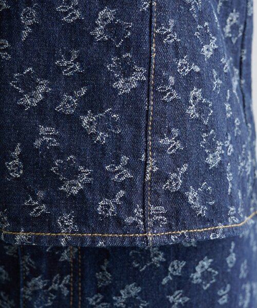 mystic（ミスティック）の「フラワーデニムSETUP（ワンピース・レディース・ネイビー/ブルー・0/1/2）」の8枚目の写真