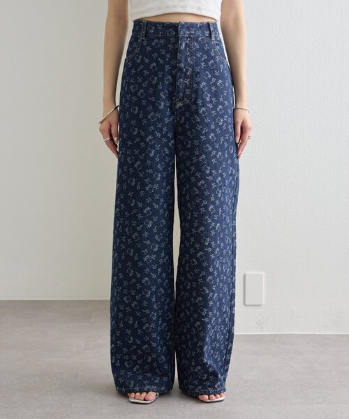 mystic（ミスティック）の「フラワーデニムSETUP（ワンピース・レディース・ネイビー/ブルー・0/1/2）」の9枚目の写真