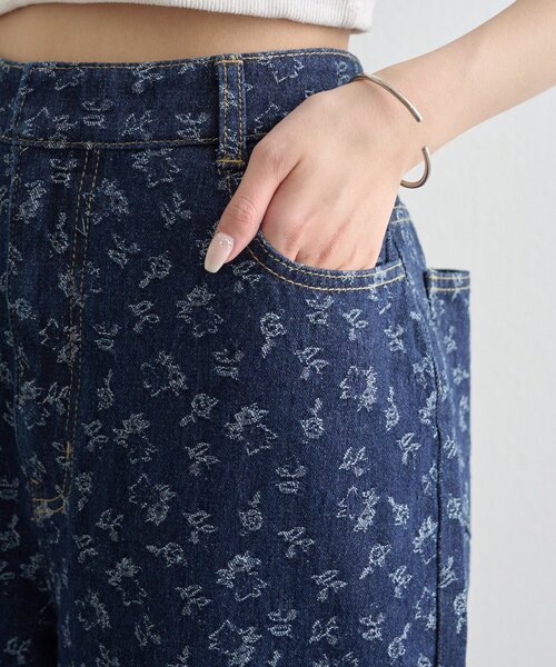 mystic（ミスティック）の「フラワーデニムSETUP（ワンピース・レディース・ネイビー/ブルー・0/1/2）」の11枚目の写真