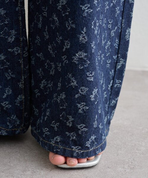 mystic（ミスティック）の「フラワーデニムSETUP（ワンピース・レディース・ネイビー/ブルー・0/1/2）」の12枚目の写真