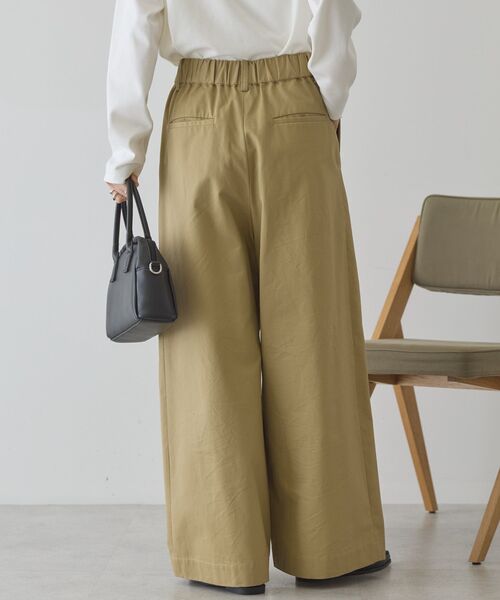 AMERICAN HOLIC(アメリカンホリック)の「ワイドチノパンツ(その他パンツ・レディース・ネイビー/ベージュ・L/M)」の6枚目の写真