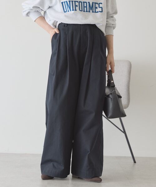 AMERICAN HOLIC(アメリカンホリック)の「ワイドチノパンツ(その他パンツ・レディース・ネイビー/ベージュ・L/M)」の13枚目の写真