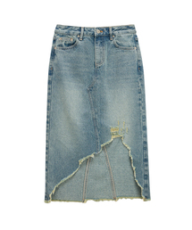 UNKNOWN PLANET（アンノウンプラネット）の「ラウデニムスカートブルー（スカート）」