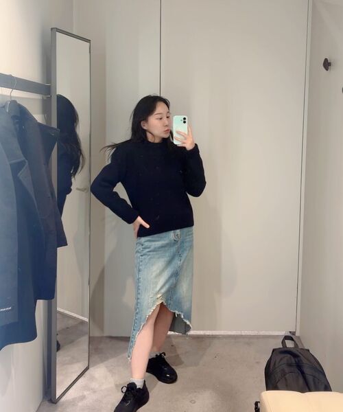 UNKNOWN PLANET（アンノウンプラネット）の「ラウデニムスカートブルー（スカート・レディース・その他・LARGE/MEDIUM/SMALL）」の3枚目の写真