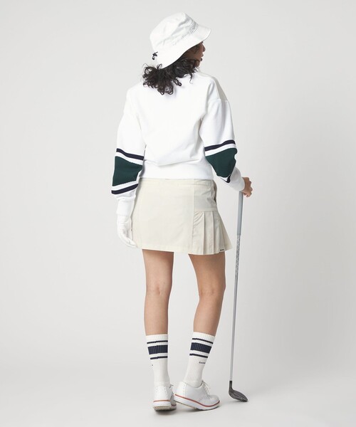 TaylorMade(テーラーメイド)の「【別注】<TaylorMade×UNITED ARROWS> プリーツ スカート ストレッチ 撥水(スカート・レディース・ネイビー/オフホワイト/イエロー/ライトブルー・M/S/L)」の11枚目の写真