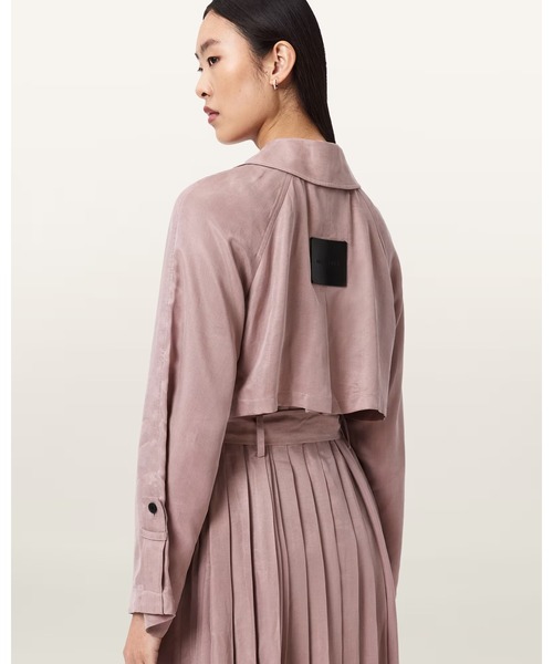 ALLSAINTS(オールセインツ)の「LIZIE DOUBLE BREASTED TRENCH COAT | LIZIE ダブル ブレスト トレンチ コート(トレンチコート・レディース・ピンク系その他・M/XS/S)」の2枚目の写真