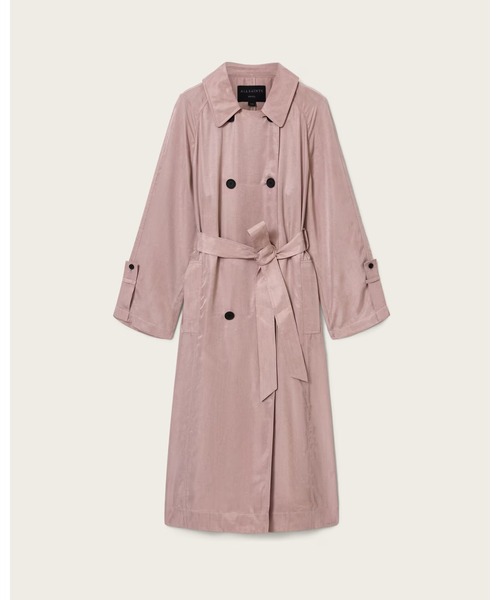 ALLSAINTS(オールセインツ)の「LIZIE DOUBLE BREASTED TRENCH COAT | LIZIE ダブル ブレスト トレンチ コート(トレンチコート・レディース・ピンク系その他・M/XS/S)」の8枚目の写真