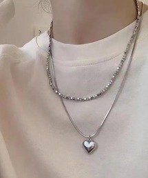 pumpkin port（パンプキンポート）の「ハートヘッド ダブル ネックレス（ネックレス）」