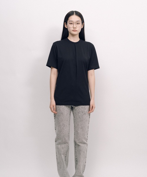 KEISUKEYOSHIDA（ケイスケヨシダ）の「Back Lining T-shirt（Tシャツ/カットソー・レディース・ブラック/ホワイト・M/L）」の2枚目の写真