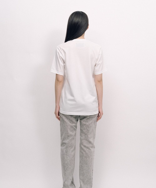 KEISUKEYOSHIDA（ケイスケヨシダ）の「Back Lining T-shirt（Tシャツ/カットソー・レディース・ブラック/ホワイト・M/L）」の6枚目の写真