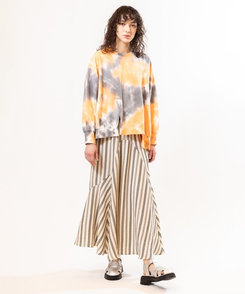 OSMOSIS（オズモーシス）の「ストライプマーメイドスカート（スカート・レディース・ブラック/カーキ/アイボリー・ONE SIZE）」の17枚目の写真