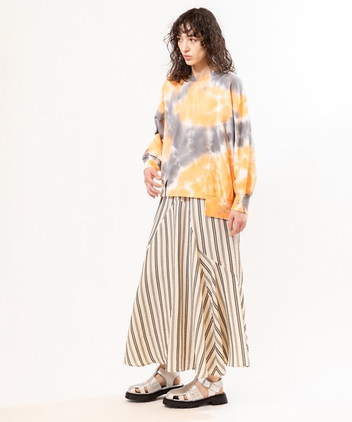 OSMOSIS（オズモーシス）の「ストライプマーメイドスカート（スカート・レディース・ブラック/カーキ/アイボリー・ONE SIZE）」の21枚目の写真