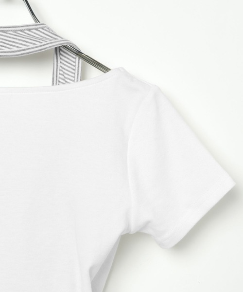 3.3 Field Trip (3.3フィールドトリップ)の「3.3 Field Trip/アクセプリントホルターネック半袖T(Tシャツ/カットソー・レディース・ブラック/グレー/ホワイト・FREE)」の22枚目の写真