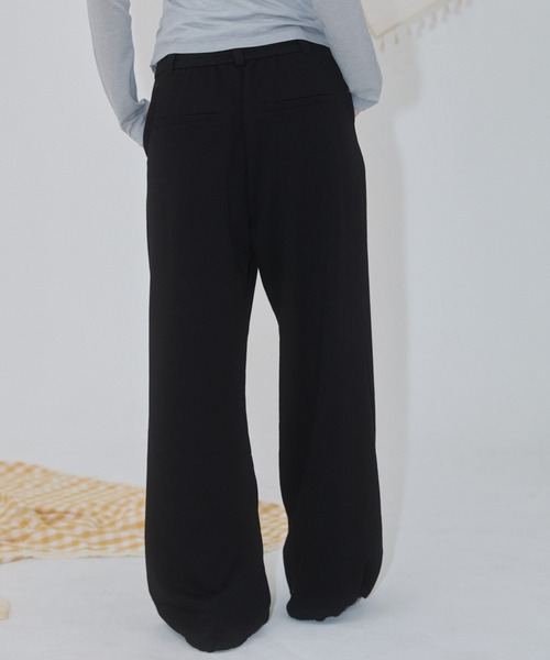 ENVYM（アンビー）の「スーツライクスウェットパンツ（スウェットパンツ・レディース・ブラック/グレー・FREE）」の16枚目の写真