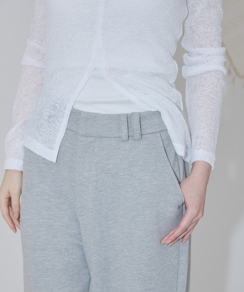 ENVYM（アンビー）の「スーツライクスウェットパンツ（スウェットパンツ・レディース・ブラック/グレー・FREE）」の21枚目の写真