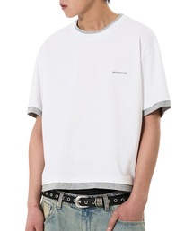 『OY/オーワイ』LAYERED BASIC CROP TEE /レイヤードベーシッククロップTシャツ