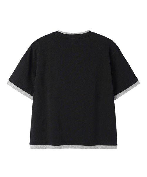 OY(オーワイ)の「『OY/オーワイ』LAYERED BASIC CROP TEE /レイヤードベーシッククロップTシャツ(Tシャツ/カットソー・メンズ・ホワイト/ブラック・L/M)」の3枚目の写真