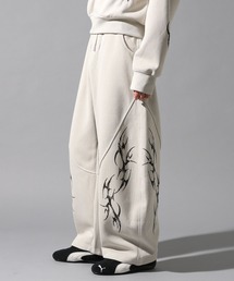 LAND MUSEUM（ランドミュージアム）の「【セットアップ着用可能】LAND MUSEUM／ファイヤーパターンスウェットパンツ（裏毛）（その他パンツ）」