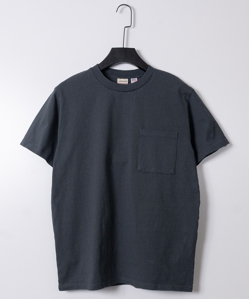 Goodwear（グッドウェア）の「【h】〔Goodwear/グッドウェア〕USAコットン ヘビーウェイト ポケット付き ベーシック半袖Tシャツ/無地T（Tシャツ/カットソー・メンズ・チャコールグレー/ブラック/ホワイト/ネイビー/ブルー系その他・MEDIUM/LARGE/X-LARGE）」の5枚目の写真