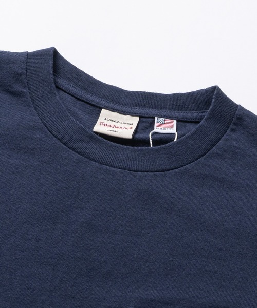 Goodwear（グッドウェア）の「【h】〔Goodwear/グッドウェア〕USAコットン ヘビーウェイト ポケット付き ベーシック半袖Tシャツ/無地T（Tシャツ/カットソー・メンズ・チャコールグレー/ブラック/ホワイト/ネイビー/ブルー系その他・MEDIUM/LARGE/X-LARGE）」の6枚目の写真