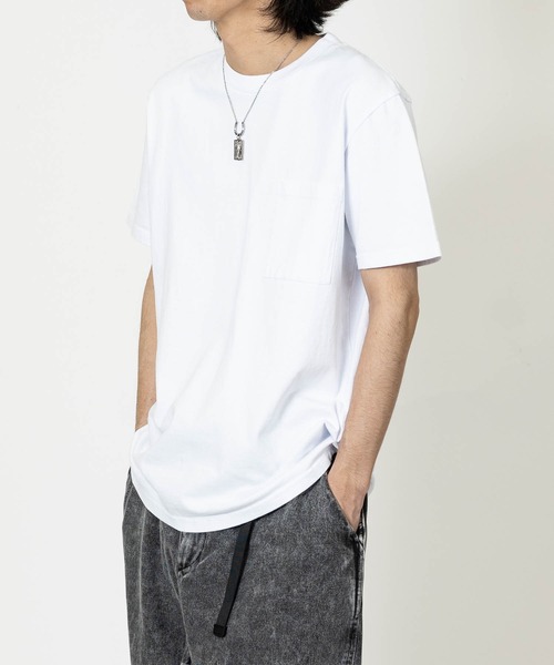Goodwear(グッドウェア)の「【h】〔Goodwear/グッドウェア〕USAコットン ヘビーウェイト ポケット付き ベーシック半袖Tシャツ/無地T(Tシャツ/カットソー・メンズ・チャコールグレー/ブラック/ホワイト/ネイビー/ブルー系その他・MEDIUM/LARGE/X-LARGE)」の16枚目の写真
