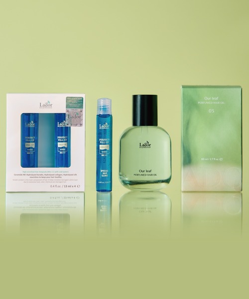 LADOR（ラドール）の「【LADOR / ラドール】ヘアケアセット パフュームヘアオイル80ml＋ヘアフィルアップ13ml×4（ヘアオイル/ヘアミルク・レディース・アワーリーフ/ラピタ/ヒノキ/オスマンサス・FREE）」の4枚目の写真