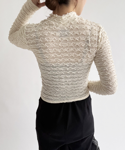 EDIT. FOR LULU(エディットフォールル)の「【ALEX S. YU/アレクスユー】bra design top(Tシャツ/カットソー・レディース・ベージュ・SMALL)」の7枚目の写真