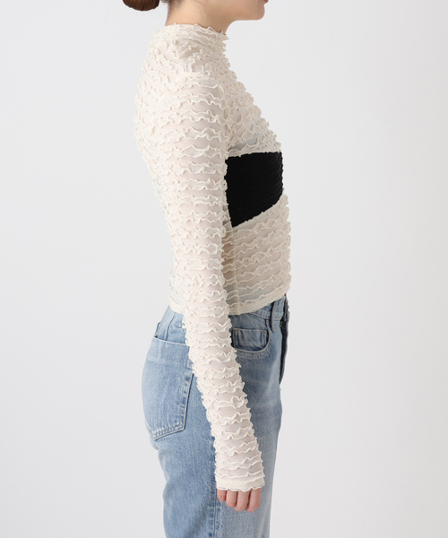 EDIT. FOR LULU(エディットフォールル)の「【ALEX S. YU/アレクスユー】bra design top(Tシャツ/カットソー・レディース・ベージュ・SMALL)」の3枚目の写真