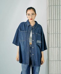 シャツ/ブラウス デニムシャツチュニック デニム デニム デニム デニム
