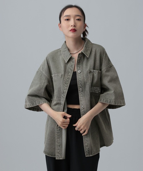 デニムBIGシャツ/SS 639528【KKfashion紹介アイテム】（シャツ