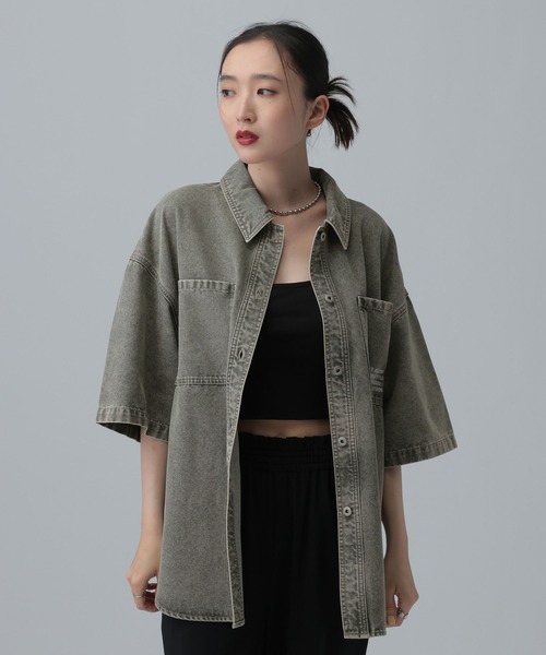 デニムBIGシャツ/SS 639528【KKfashion紹介アイテム】（シャツ