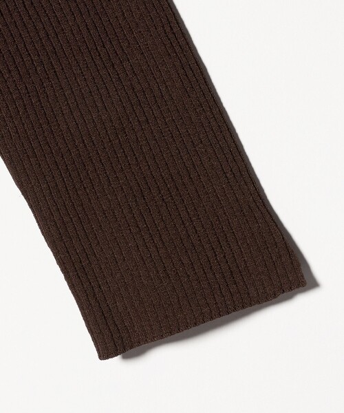 UNITED ARROWS（ユナイテッドアローズ）の「シャツ コンビ ポロニット（ニット/セーター・レディース・ベージュ/ダークブラウン/ブラック・FREE）」の11枚目の写真