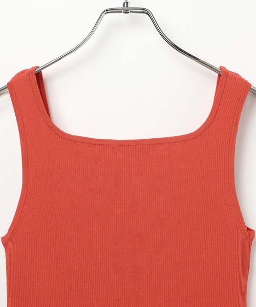 LEPSIM（レプシィム）の「14ゲージスクエアリブタンク　647256（タンクトップ・レディース・レッド系その他/ブラック/ホワイト×ブラック/ブラウン系その他/アイボリー・FREE）」の10枚目の写真