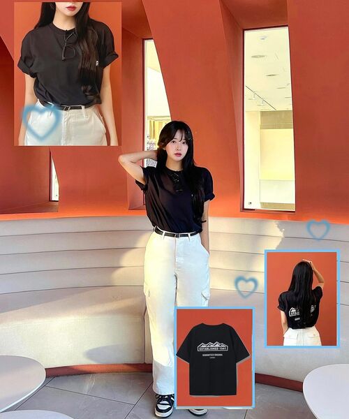 JEEP（ジープ）の「[230g] M-ロゴグラフィック半袖Tシャツ (JQ5TSU174BK)（Tシャツ/カットソー・レディース・その他・SMALL/MEDIUM/LARGE/X-LARGE/2XL/X-SMALL）」の9枚目の写真