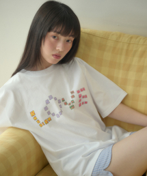 クレヨンラブ グラフィック 半袖Tシャツ AS1302 (ホワイト)