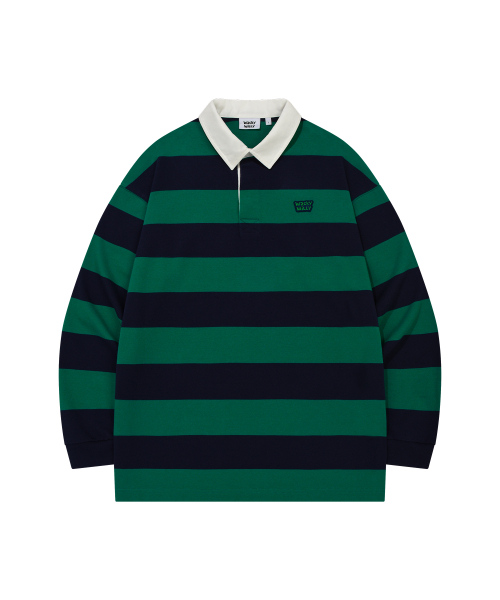 Wacky WiLLy(ワッキーウィリー)の「ラグビー ロングスリーブ グリーン(Tシャツ/カットソー・レディース・その他・SMALL/MEDIUM/LARGE/X-LARGE)」の1枚目の写真