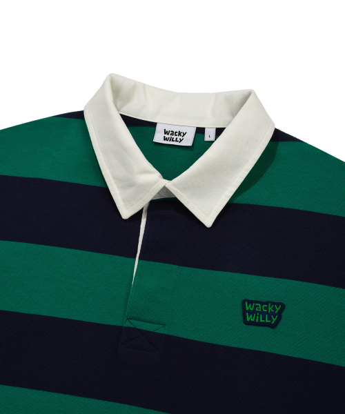 Wacky WiLLy(ワッキーウィリー)の「ラグビー ロングスリーブ グリーン(Tシャツ/カットソー・レディース・その他・SMALL/MEDIUM/LARGE/X-LARGE)」の4枚目の写真