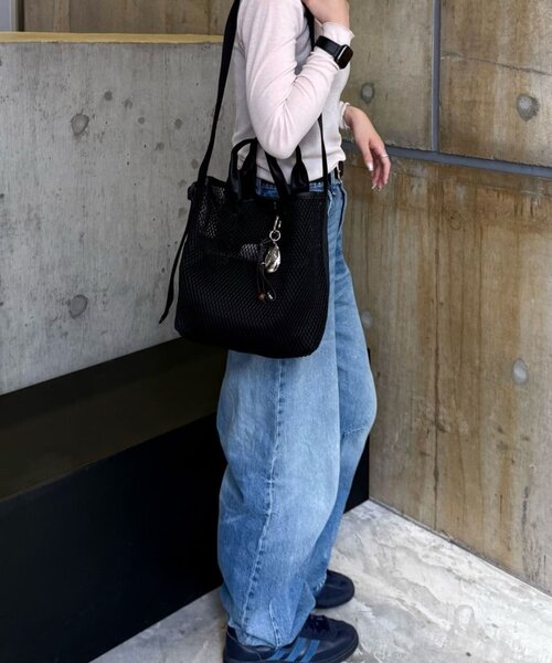 イア パピヨネouchi/ほし企画】ダイヤメッシュ2WAYトートバッグ　S ear PAPILLONNER（イアパピヨネ）の「【ouchi/ほし企画】ダイヤ