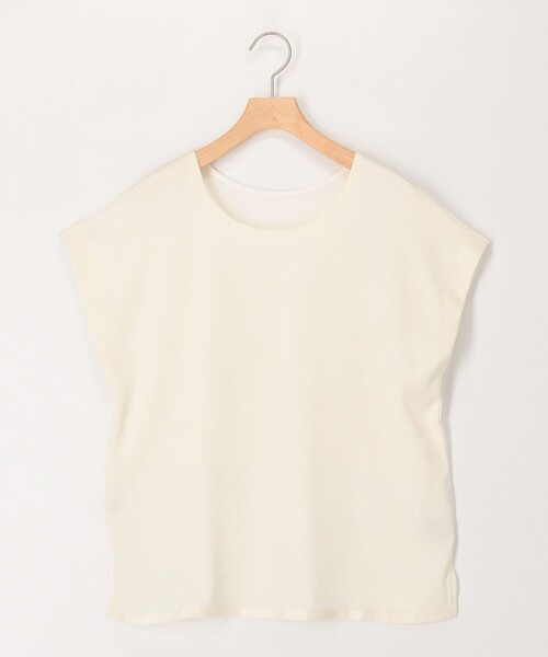 MICO COULIER(ミコクリエ)の「サテン×スムース二重プルオーバーカットソー(Tシャツ/カットソー・レディース・チャコールグレー/ブラウン/オフホワイト・38)」の14枚目の写真