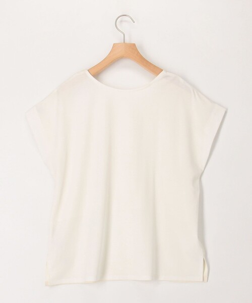 MICO COULIER(ミコクリエ)の「サテン×スムース二重プルオーバーカットソー(Tシャツ/カットソー・レディース・チャコールグレー/ブラウン/オフホワイト・38)」の16枚目の写真