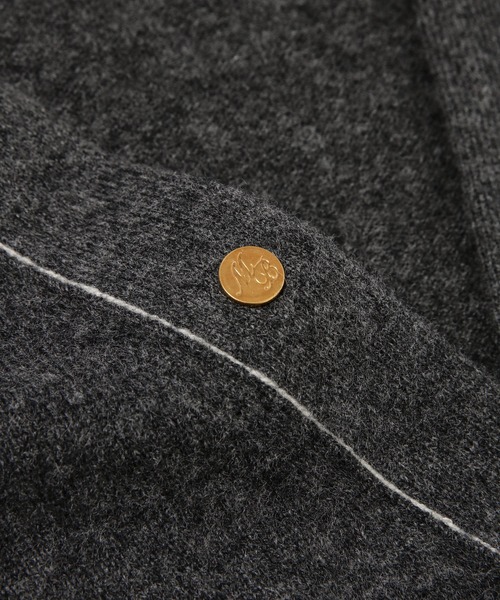 MASU(エムエーエスユー)の「MB 10 BUTTON CARDIGAN(カーディガン/ボレロ・メンズ・チャコール/サックスブルー・46/48)」の7枚目の写真