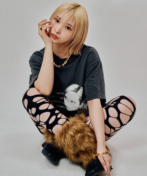 WIND AND SEA（ウィンダンシー）の「RINO S/S TEE（Tシャツ/カットソー・レディース・ブラック・L-XL/S-M）」の2枚目の写真