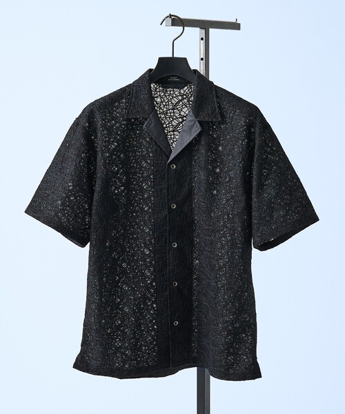 5351 POUR LES HOMMES（ゴーサンゴーイチプールオム）の「エンブロイダリー オープンカラーシャツ（シャツ/ブラウス・メンズ・イエロー/ブラック・50/48/46/44）」の2枚目の写真