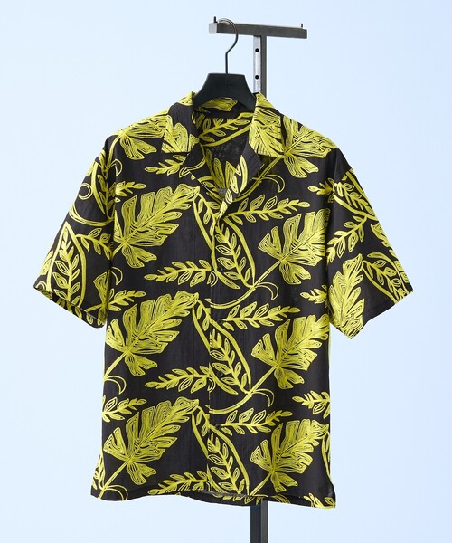 5351 POUR LES HOMMES（ゴーサンゴーイチプールオム）の「エンブロイダリー オープンカラーシャツ（シャツ/ブラウス・メンズ・イエロー/ブラック・50/48/46/44）」の3枚目の写真