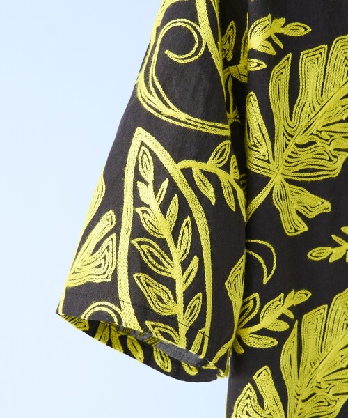 5351 POUR LES HOMMES（ゴーサンゴーイチプールオム）の「エンブロイダリー オープンカラーシャツ（シャツ/ブラウス・メンズ・イエロー/ブラック・50/48/46/44）」の6枚目の写真