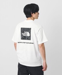 <THE NORTH FACE>バック スクエア トラバース ロゴ Tシャツ